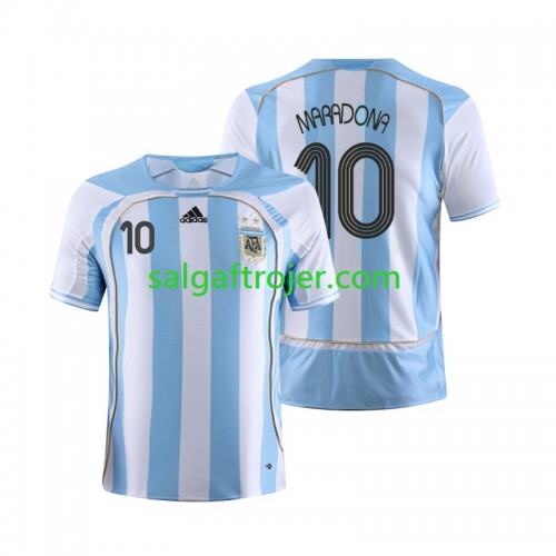 Argentina Maradona 10 2006 Fodboldtrøjer Retro Hjemmebanesæt Kort ærmer Argentina Maradona 10 2006 Fodboldtrøjer Retro Hjemmebanesæt Kort ærmer